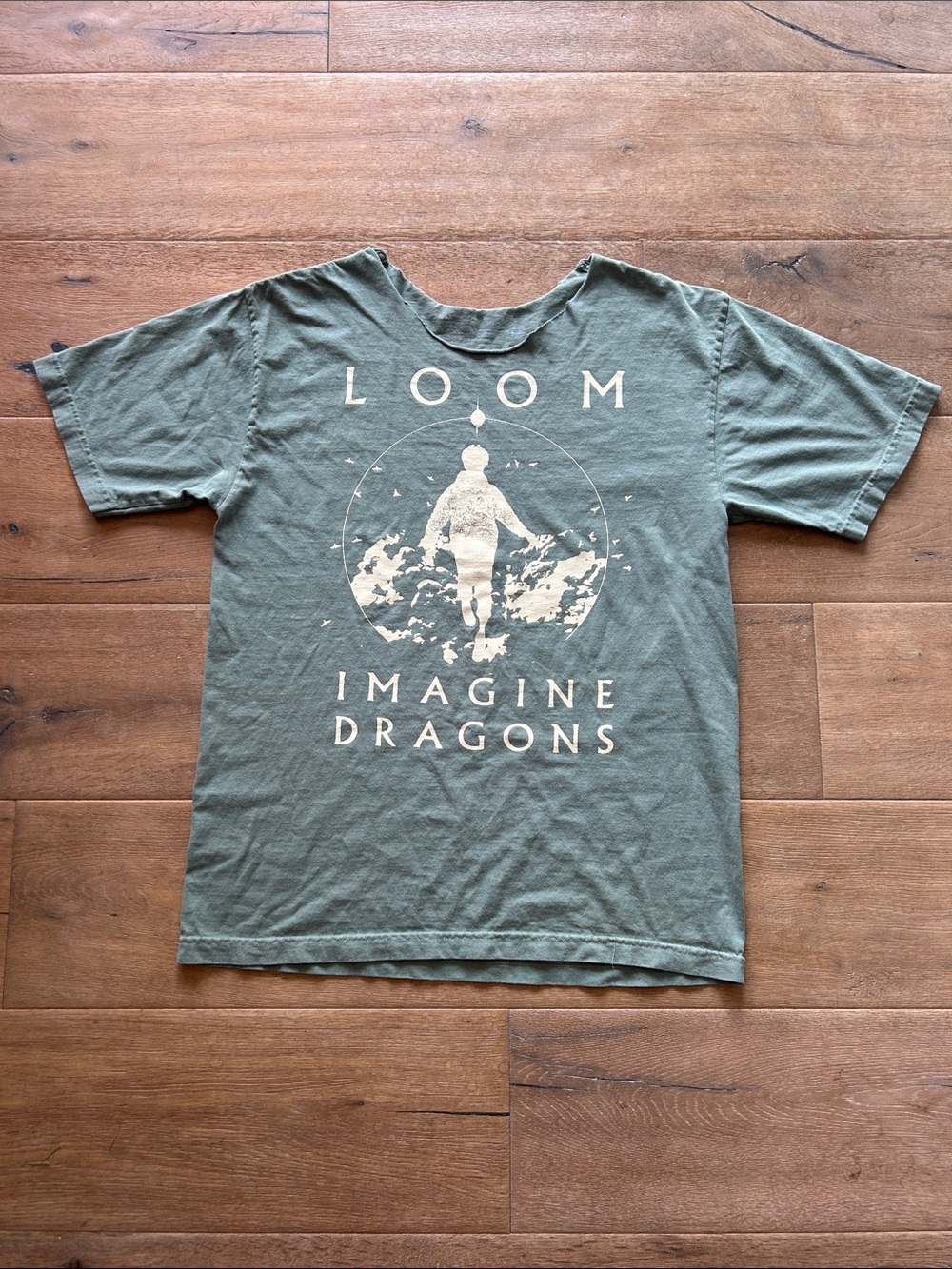 Imagine Dragons "Loom" Green Graphic Short Sleeve Tee